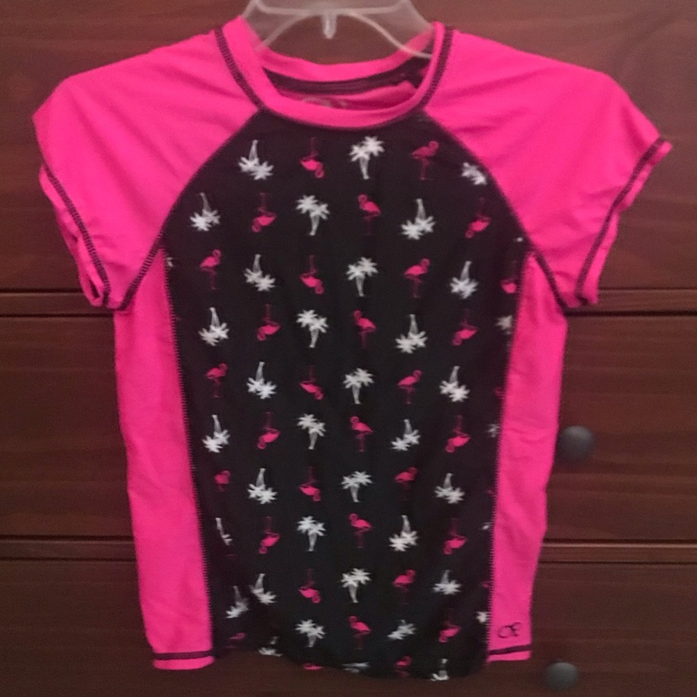 OP girls swim rash guard